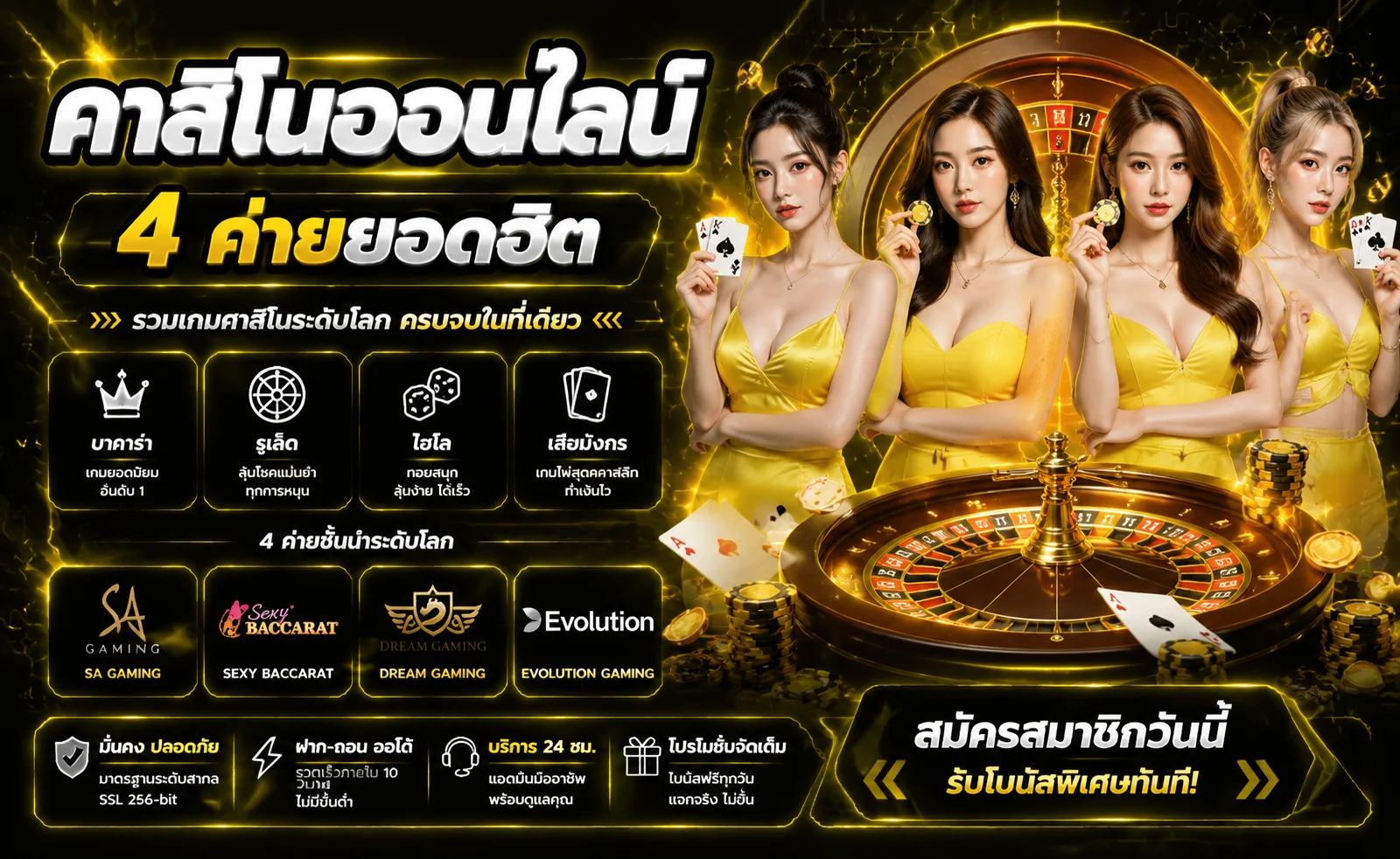 FK9 คาสิโนออนไลน์ บาคาร่าสดและเกมคาสิโนเว็บตรง